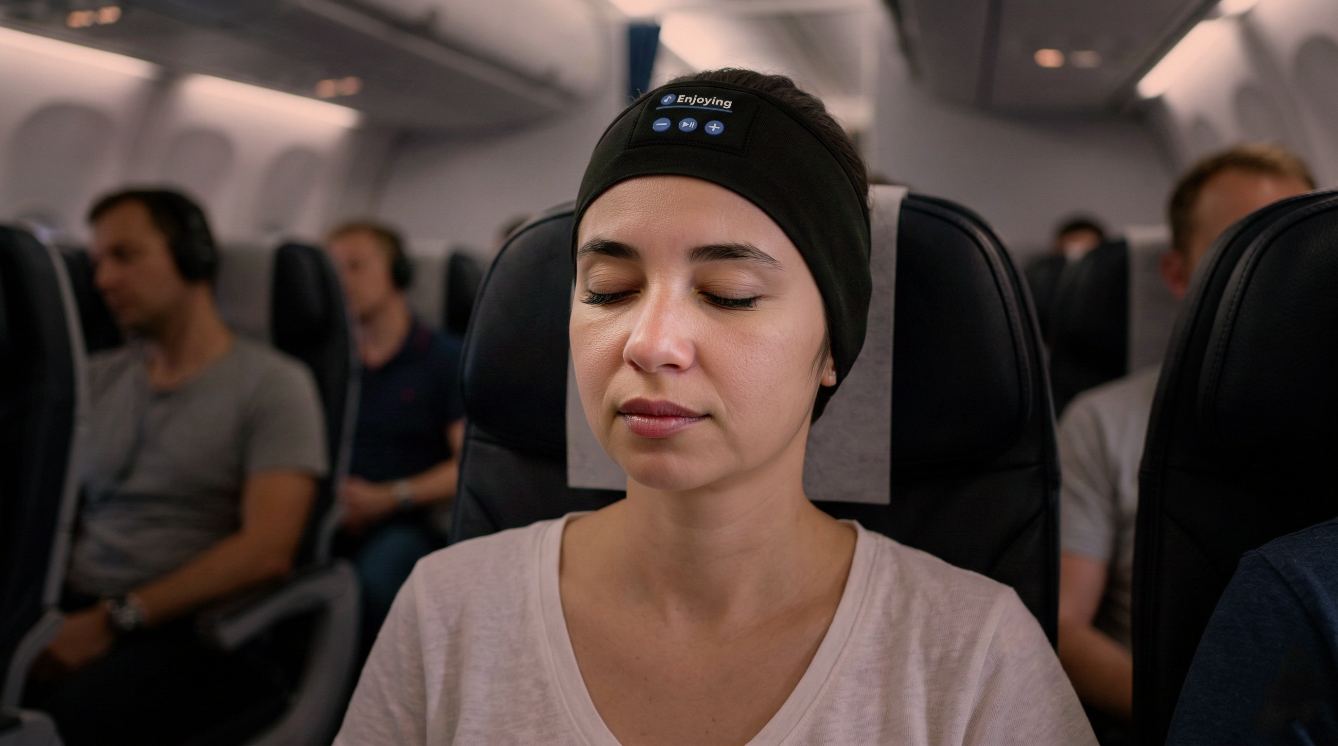 Femme qui voyage avec le bandeau Sloom